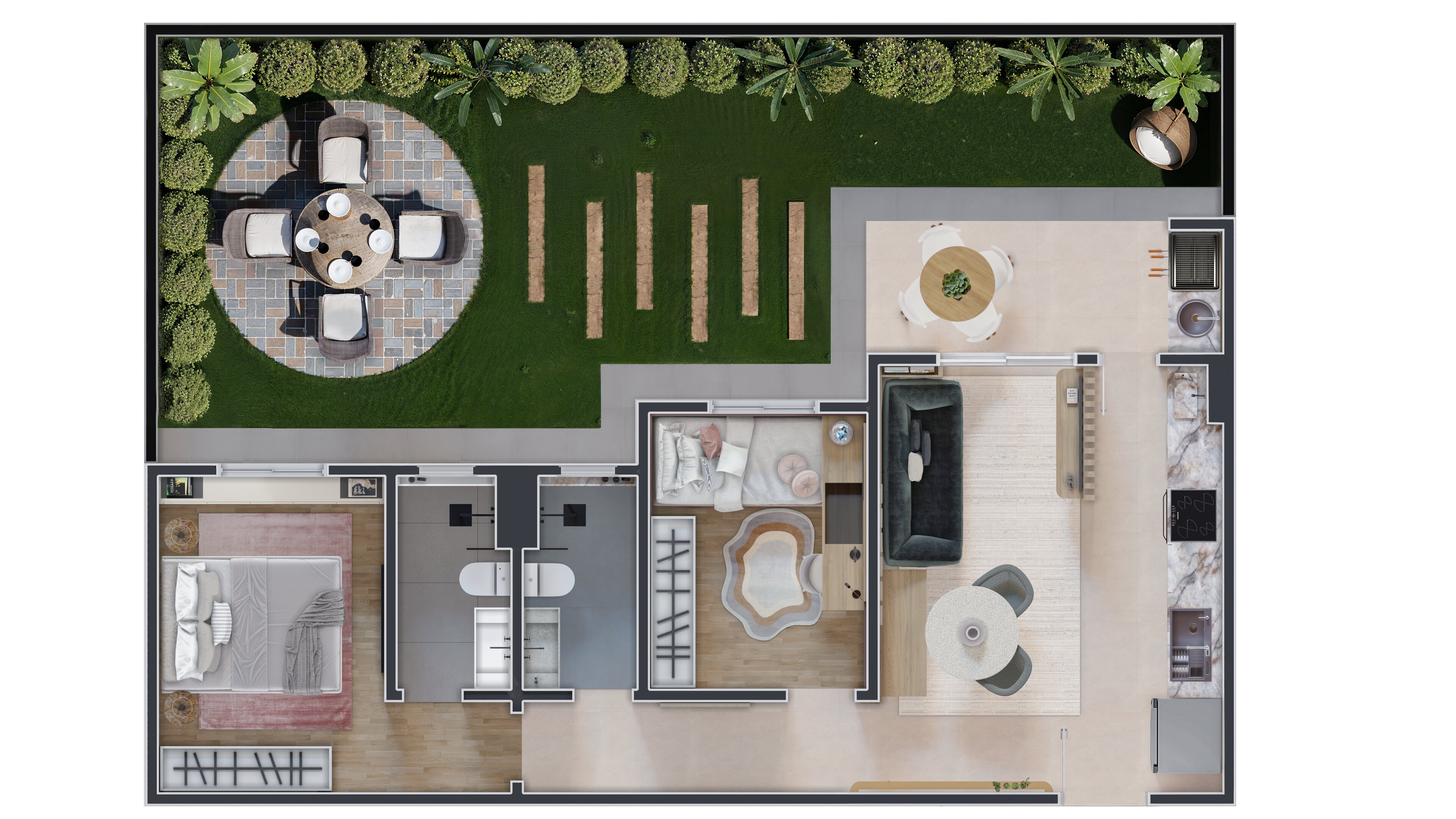Planta Splend Garden 61,15m²